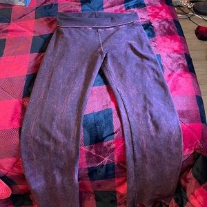 T-Party Acid Wash Flared Yoga Pants